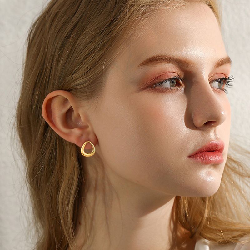 Oorbellen Organic goud