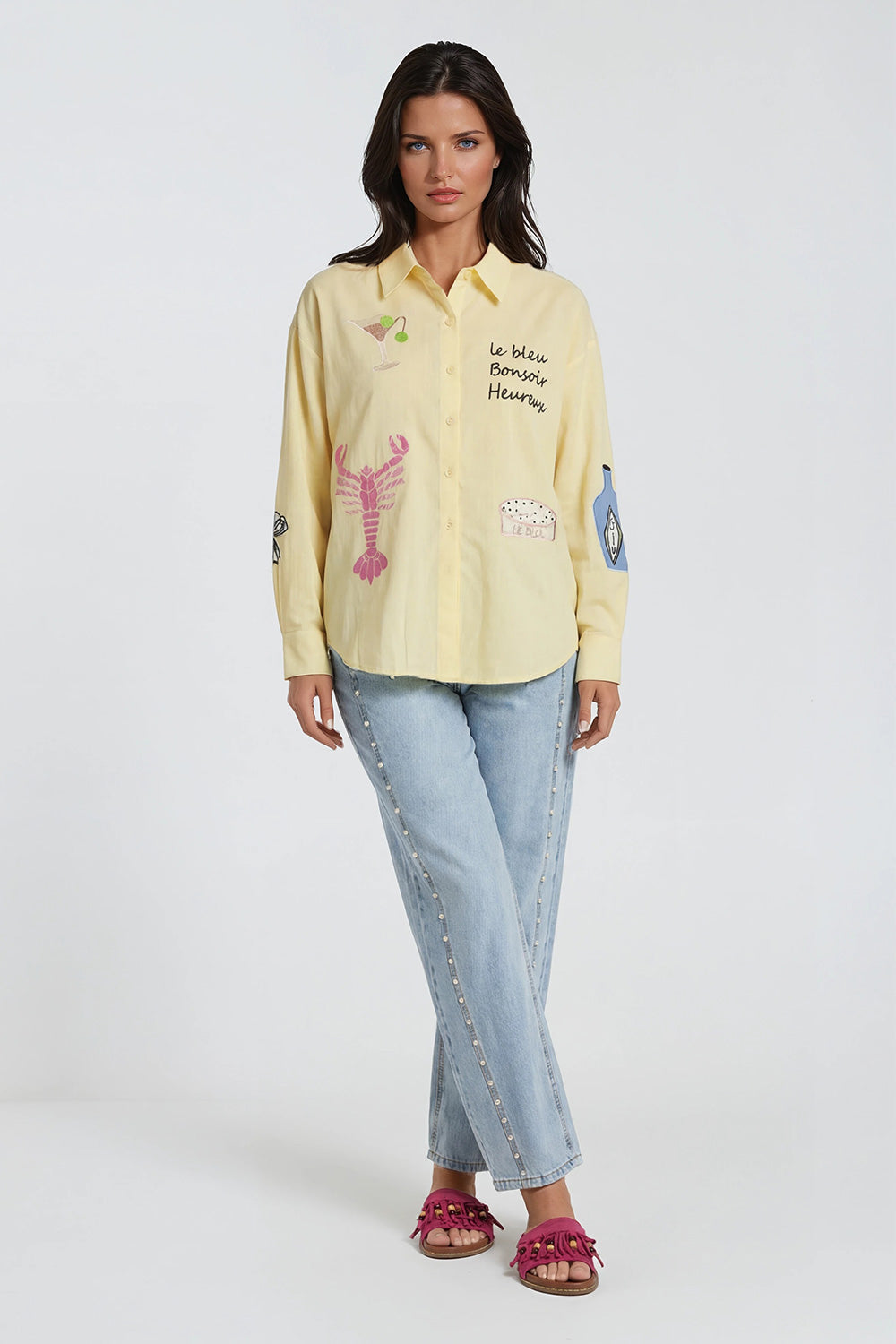 Blouse Le Bleu geel