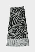 Zebra print rok - zwart