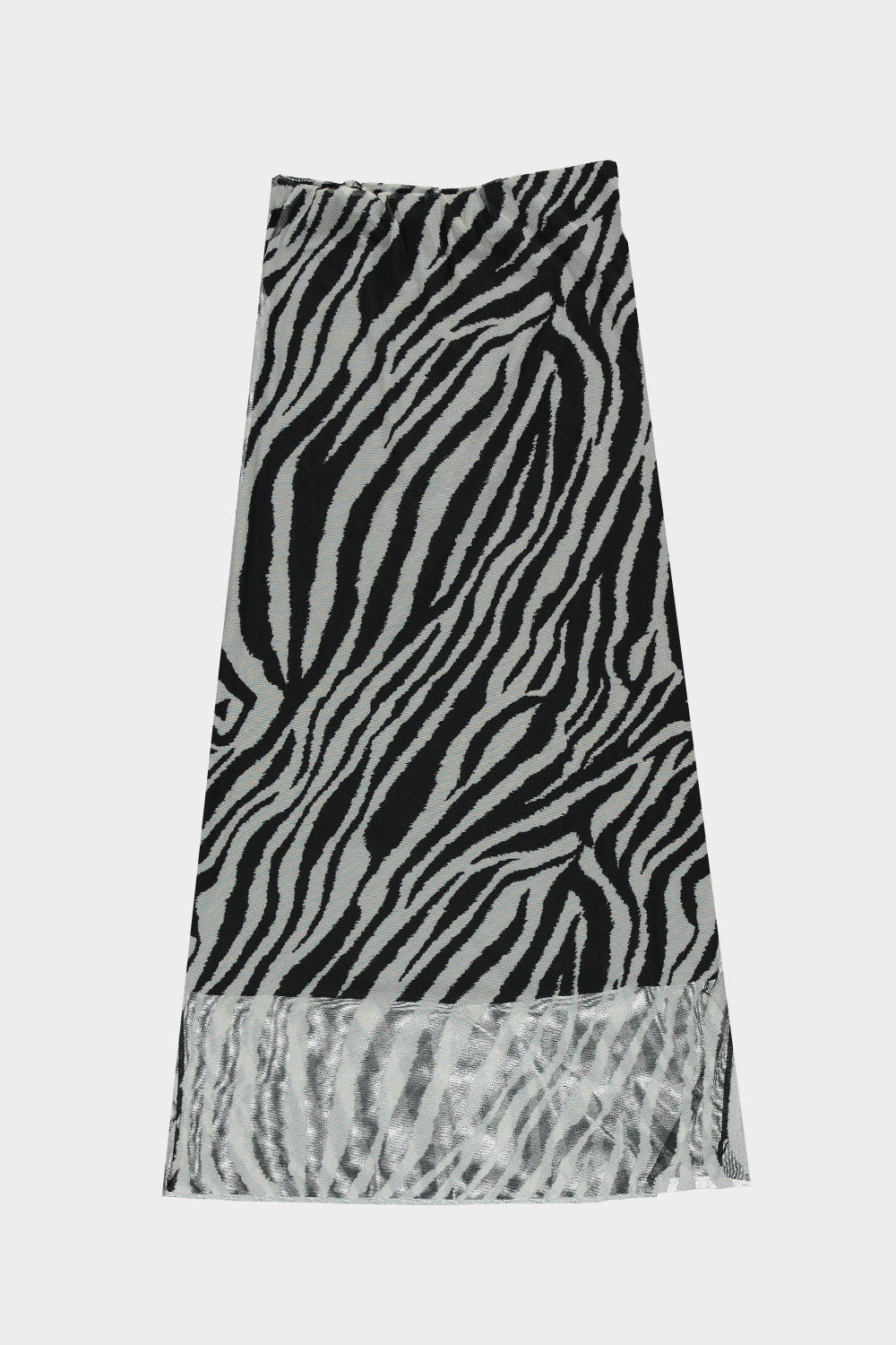 Zebra print rok - zwart