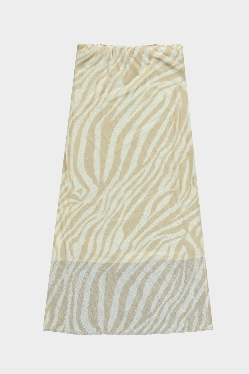 Zebra print rok - beige